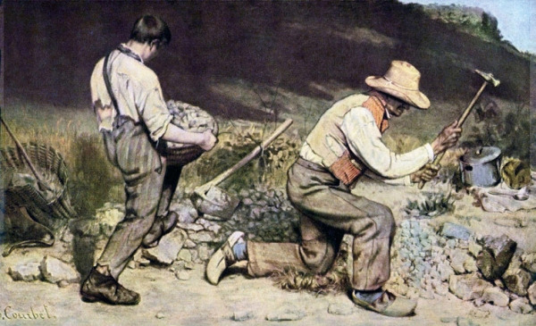 <돌 깨는 사람들>, 귀스타브 쿠르베 (1849)